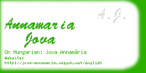 annamaria jova business card